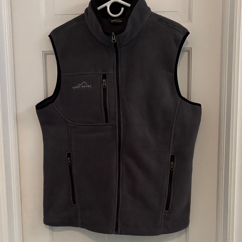 Eddie Bauer Charcoal Fleece Vest